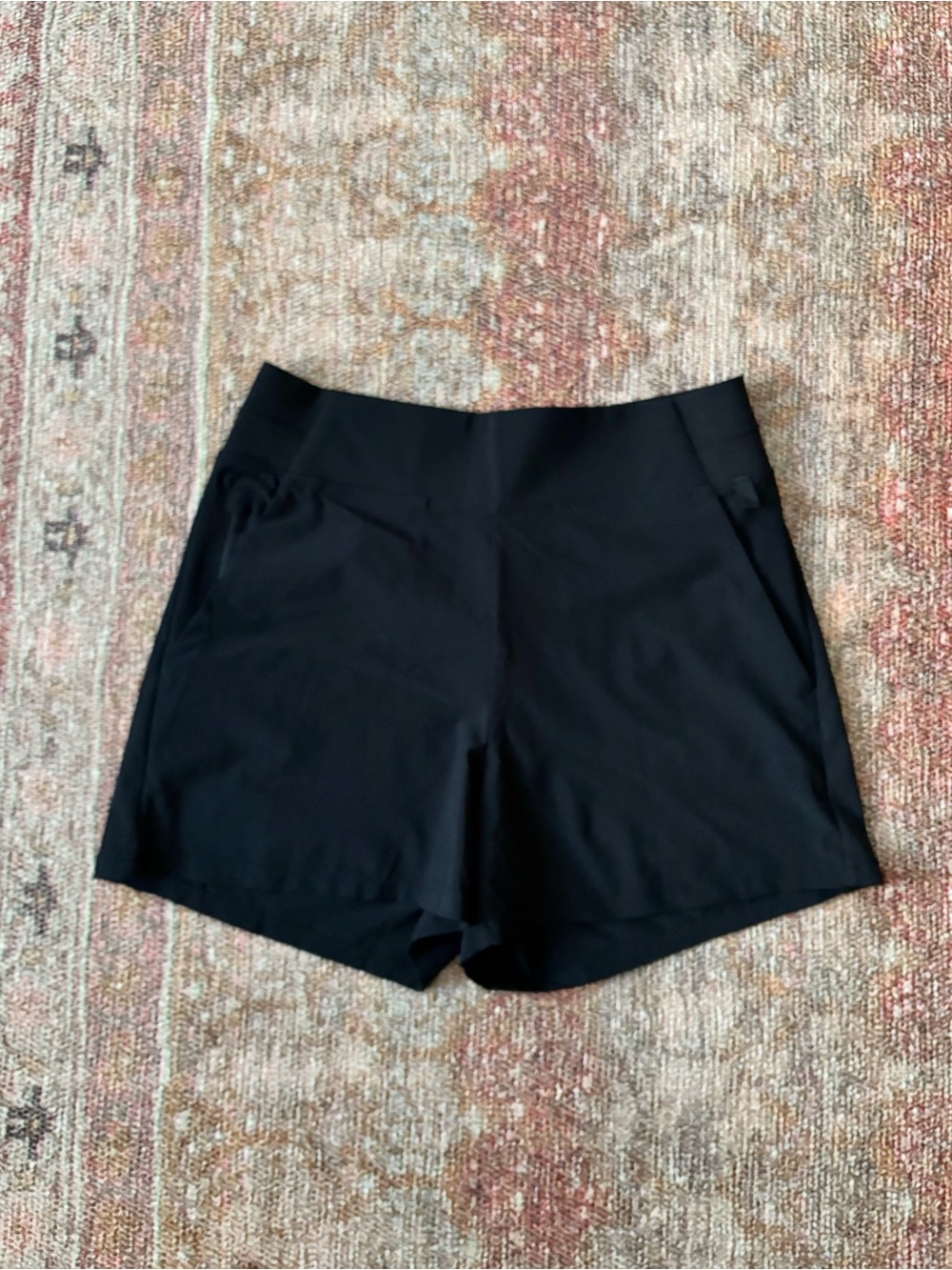 Athleta Black Athletic Shorts with Back Pockets